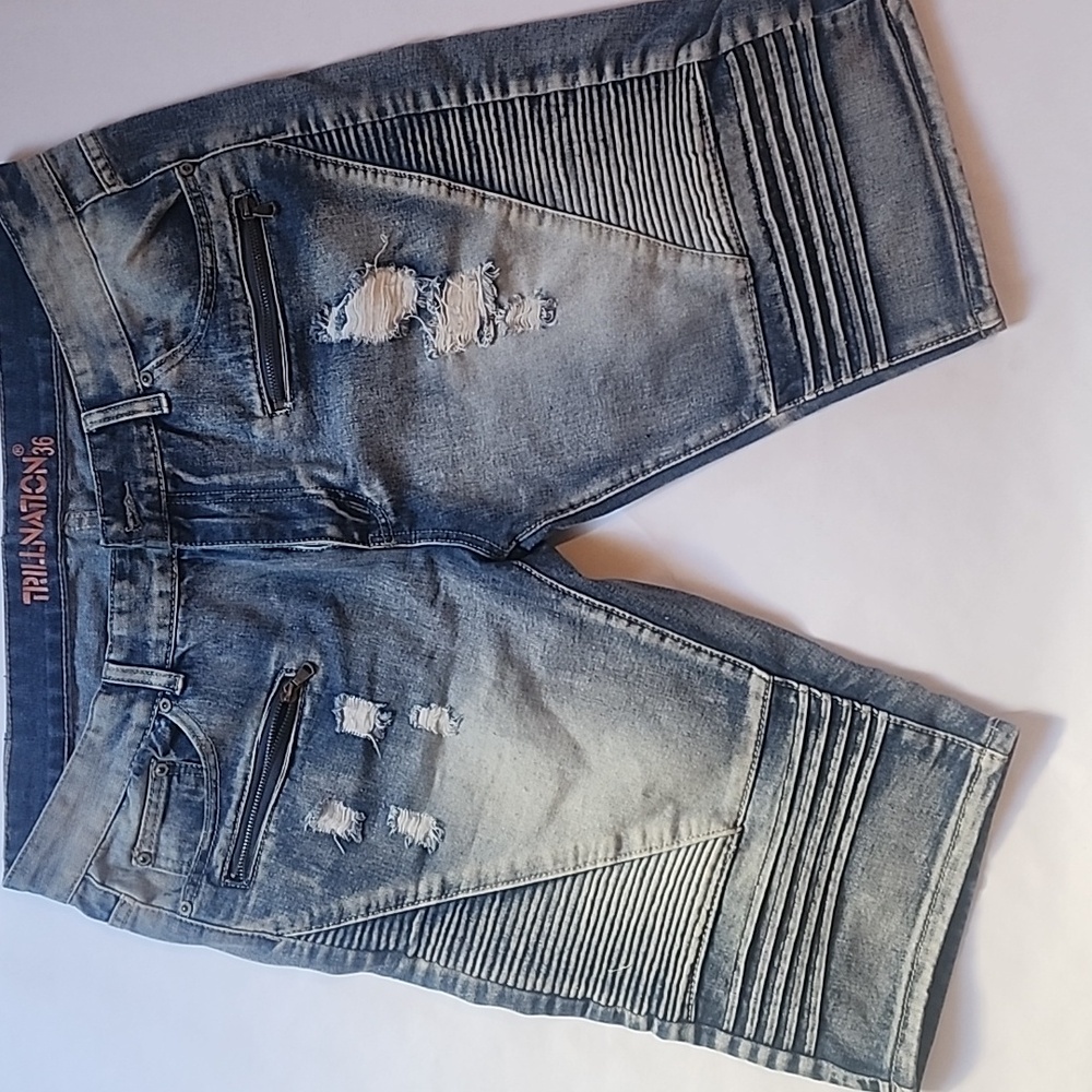 Trillnation Mens Jean Shorts Size 36